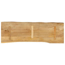 bordplade 140x40x3,8 cm naturlig kant massivt mangotræ