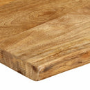 bordplade 140x40x3,8 cm naturlig kant massivt mangotræ