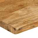 bordplade 160x40x3,8 cm naturlig kant massivt mangotræ