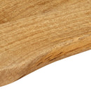 bordplade 160x40x3,8 cm naturlig kant massivt mangotræ