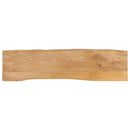bordplade 180x40x3,8 cm naturlig kant massivt mangotræ