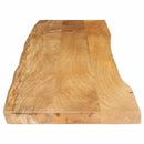 bordplade 180x40x3,8 cm naturlig kant massivt mangotræ