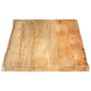 bordplade 110x60x3,8 cm naturlig kant massivt mangotræ
