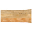 bordplade 140x60x3,8 cm naturlig kant massivt mangotræ