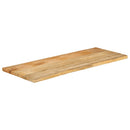bordplade 140x60x3,8 cm naturlig kant massivt mangotræ