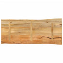 bordplade 140x60x3,8 cm naturlig kant massivt mangotræ