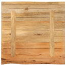 bordplade 80x80x3,8 cm naturlig kant massivt mangotræ