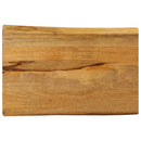 bordplade 50x40x2,5 cm naturlig kant massivt mangotræ
