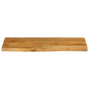 bordplade 90x40x2,5 cm naturlig kant massivt mangotræ