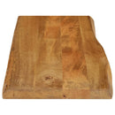 bordplade 90x40x2,5 cm naturlig kant massivt mangotræ