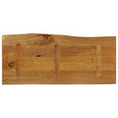 bordplade 90x40x2,5 cm naturlig kant massivt mangotræ