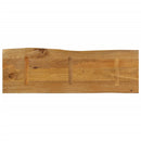 bordplade 120x40x2,5 cm naturlig kant massivt mangotræ