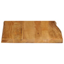 bordplade 60x60x2,5 cm naturlig kant massivt mangotræ