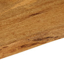 bordplade 60x60x2,5 cm naturlig kant massivt mangotræ