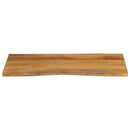 bordplade 120x60x2,5 cm naturlig kant massivt mangotræ