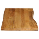 bordplade 120x60x2,5 cm naturlig kant massivt mangotræ