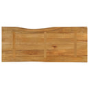 bordplade 140x60x2,5 cm naturlig kant massivt mangotræ