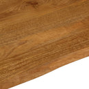 bordplade 90x80x2,5 cm naturlig kant massivt mangotræ