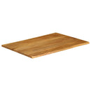 bordplade 100x80x2,5 cm naturlig kant massivt mangotræ