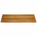 bordplade 100x80x2,5 cm naturlig kant massivt mangotræ
