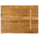 bordplade 100x80x2,5 cm naturlig kant massivt mangotræ