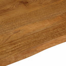 bordplade 100x80x2,5 cm naturlig kant massivt mangotræ
