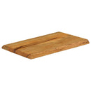 bordplade 60x40x3,8 cm naturlig kant massivt mangotræ