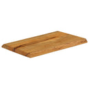 bordplade 70x40x3,8 cm naturlig kant massivt mangotræ