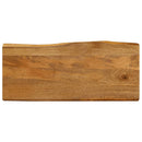 bordplade 100x40x3,8 cm naturlig kant massivt mangotræ