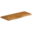 bordplade 100x40x3,8 cm naturlig kant massivt mangotræ