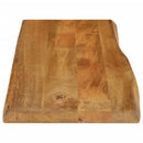 bordplade 100x40x3,8 cm naturlig kant massivt mangotræ
