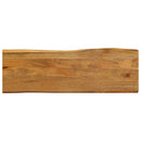 bordplade 120x40x3,8 cm naturlig kant massivt mangotræ