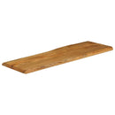 bordplade 120x40x3,8 cm naturlig kant massivt mangotræ
