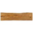 bordplade 160x40x3,8 cm naturlig kant massivt mangotræ