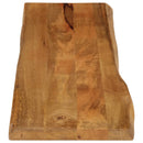 bordplade 160x40x3,8 cm naturlig kant massivt mangotræ