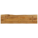 bordplade 160x40x3,8 cm naturlig kant massivt mangotræ