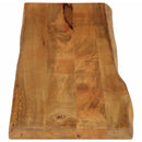 bordplade 180x40x3,8 cm naturlig kant massivt mangotræ