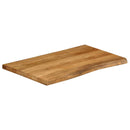 bordplade 80x60x3,8 cm naturlig kant massivt mangotræ