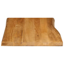 bordplade 80x60x3,8 cm naturlig kant massivt mangotræ