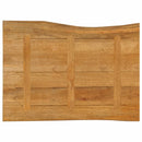 bordplade 90x60x3,8 cm naturlig kant massivt mangotræ
