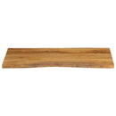 bordplade 120x60x3,8 cm naturlig kant massivt mangotræ