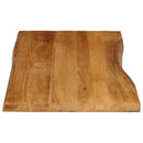 bordplade 120x60x3,8 cm naturlig kant massivt mangotræ
