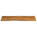 bordplade 140x60x3,8 cm naturlig kant massivt mangotræ