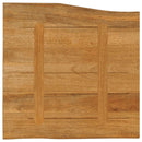 bordplade 80x80x3,8 cm naturlig kant massivt mangotræ