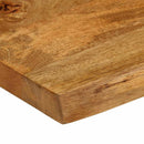 bordplade 80x80x3,8 cm naturlig kant massivt mangotræ