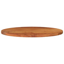 bordplade 100x40x2,5 cm oval massivt akacietræ
