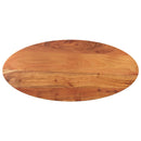 bordplade 110x40x2,5 cm oval massivt akacietræ