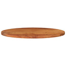 bordplade 120x50x2,5 cm oval massivt akacietræ