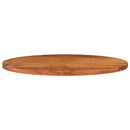 bordplade 120x60x2,5 cm oval massivt akacietræ
