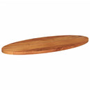 bordplade 140x60x2,5 cm oval massivt akacietræ